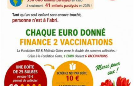 Action tulipes - Août 2026 - End Polio Now